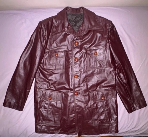 Vintage 70s leather safari - 70s,