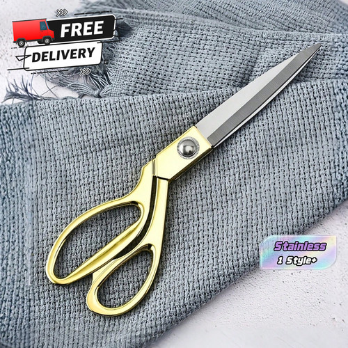 Fabric scissors 8in gold - scissors,